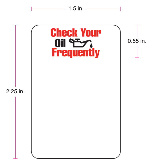 Oil Change Stickers & Printer