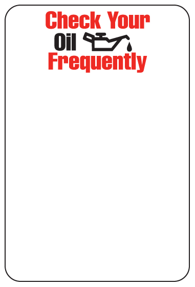 Oil Change Stickers & Printer